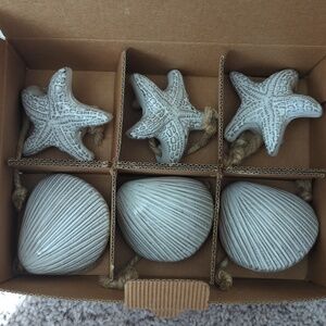 Arte Italica Marina White Napkin Holders, Set of 6